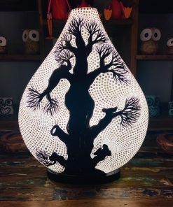 Lampada etnica abatjour design albero della vita