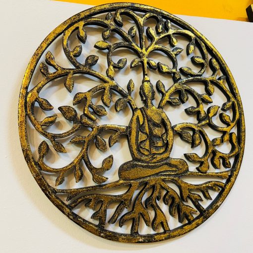 Buddha albero della vita quadro rotondo da parete - immagine 11