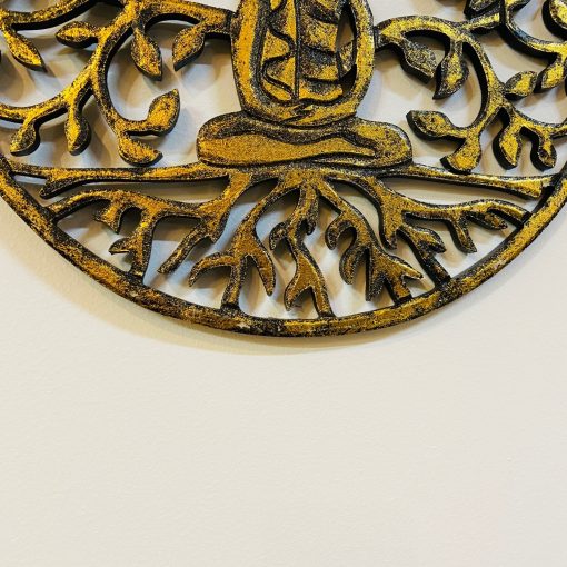 Buddha albero della vita quadro rotondo da parete - immagine 7
