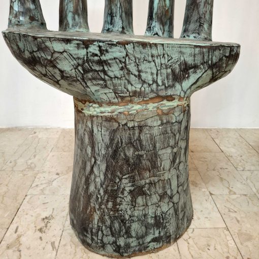 Tavolo e sedie a forma di mano arredo etnico art - immagine 12