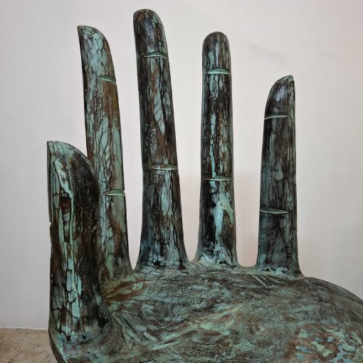 Tavolo e sedie a forma di mano arredo etnico art - immagine 11