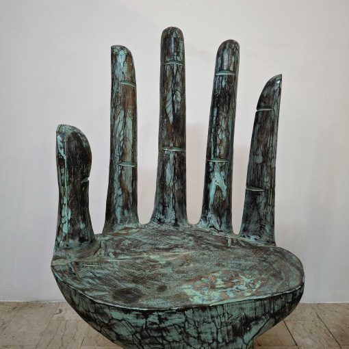 Tavolo e sedie a forma di mano arredo etnico art - immagine 10