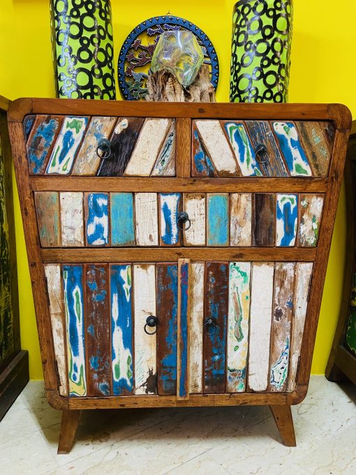 Mobile bagno cassettiera ingresso etnica vintage - immagine 16