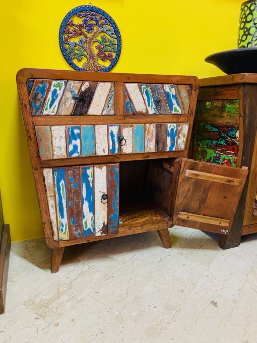 Mobile bagno cassettiera ingresso etnica vintage - immagine 9