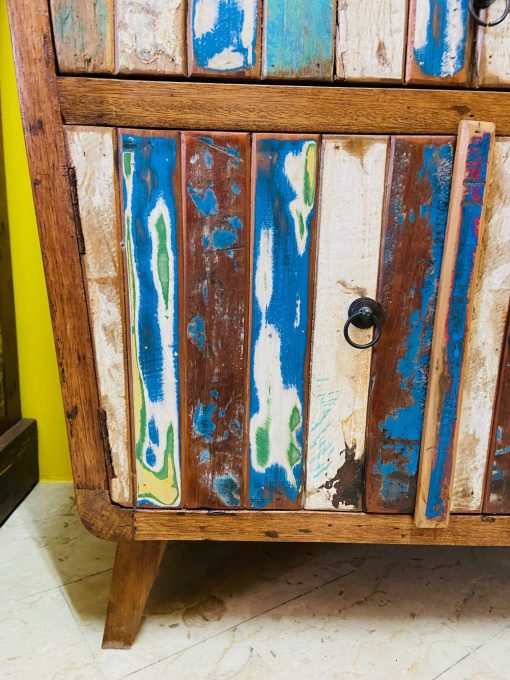 Mobile bagno cassettiera ingresso etnica vintage - immagine 7
