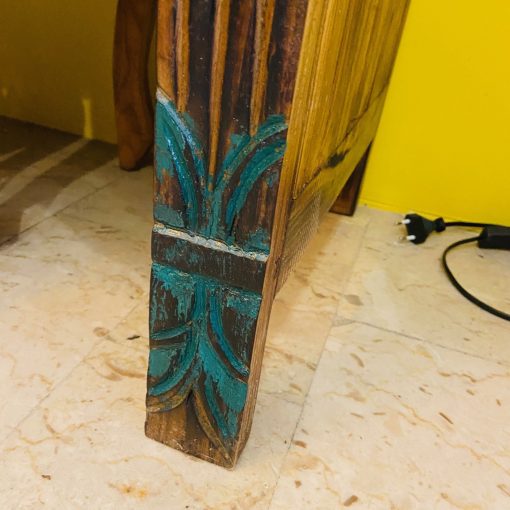 Consolle etnica mobile ingresso in teak massello - immagine 18