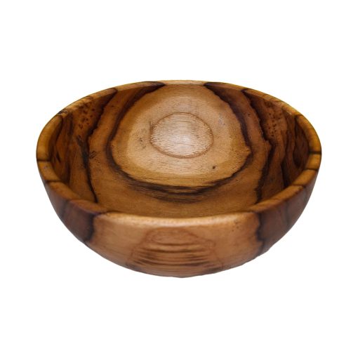 Ciotola classica in legno teak da fetta intera
