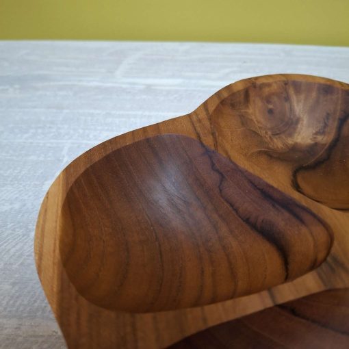 Vassoio antipasti legno teak svuota tasche - immagine 7