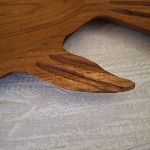 Vassoio a forma di pesce in legno teak - immagine 6