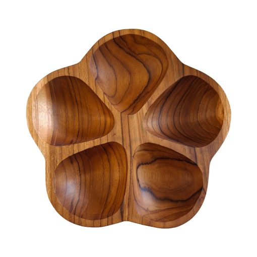 Vassoio antipasti legno teak svuota tasche