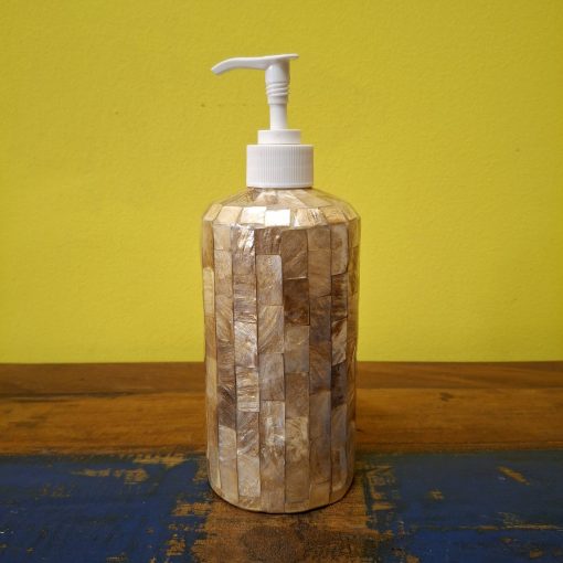 Dispenser in madre perla porta sapone oro - immagine 2