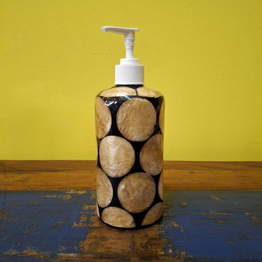 Dispenser porta sapone liquido in madre perla - immagine 3
