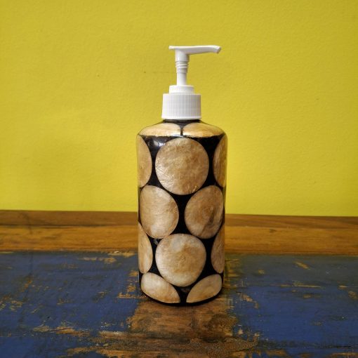 Dispenser porta sapone liquido in madre perla - immagine 2