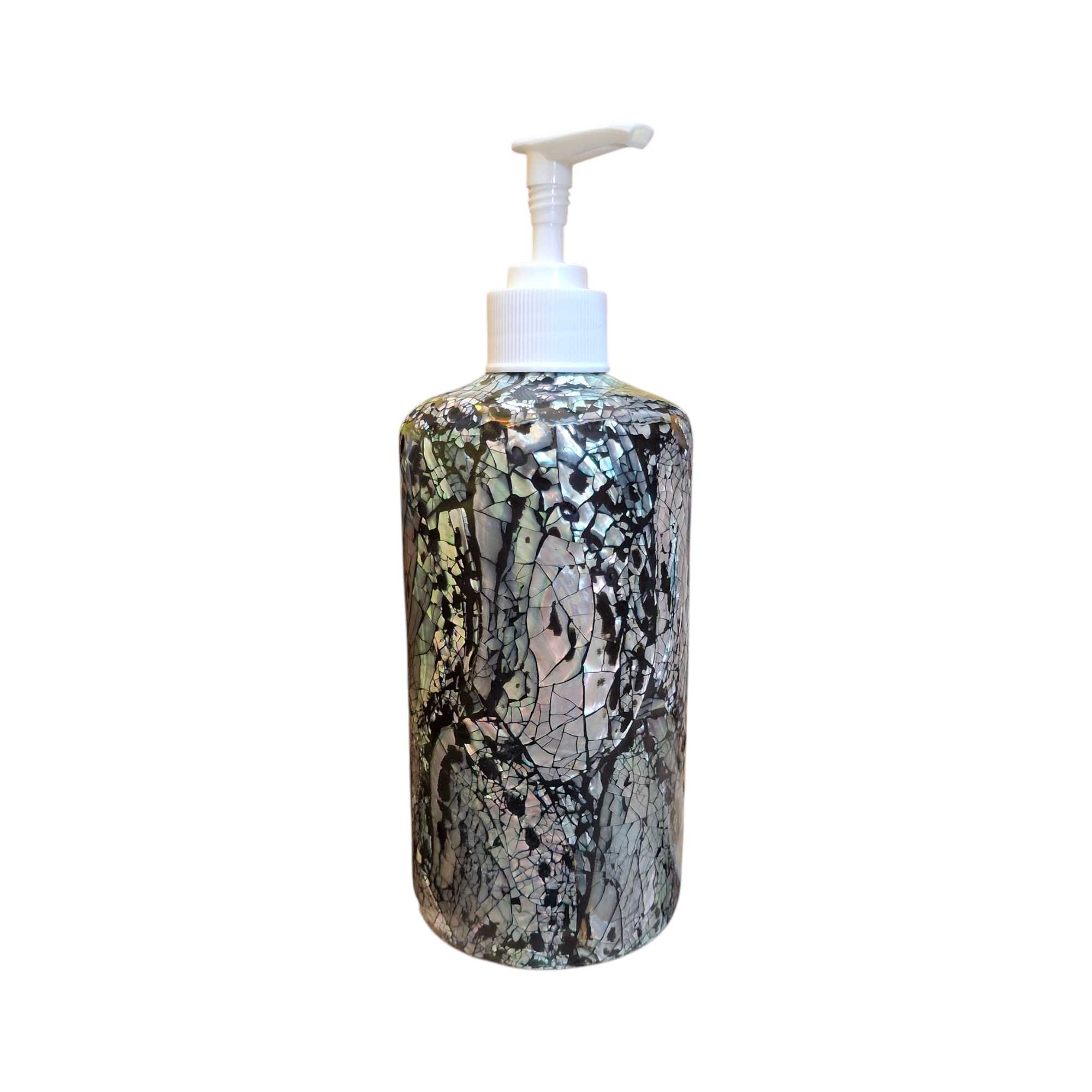 Porta sapone liquido dispenser in madre perla