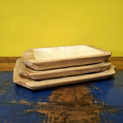 Set vassoi in legno e madre perla svuota tasche - immagine 2